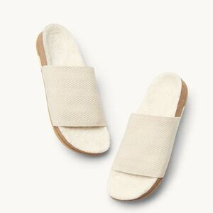 Message Eco Shearling Shaw Slides women’s Sz 38/7.5-8